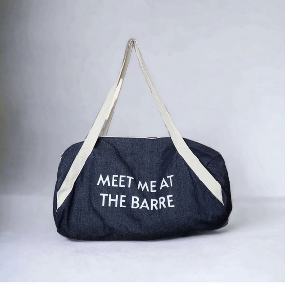 PRIVATE PARTY Handbags - Private Party Meet Me At The Barre Denim Duffle Bag